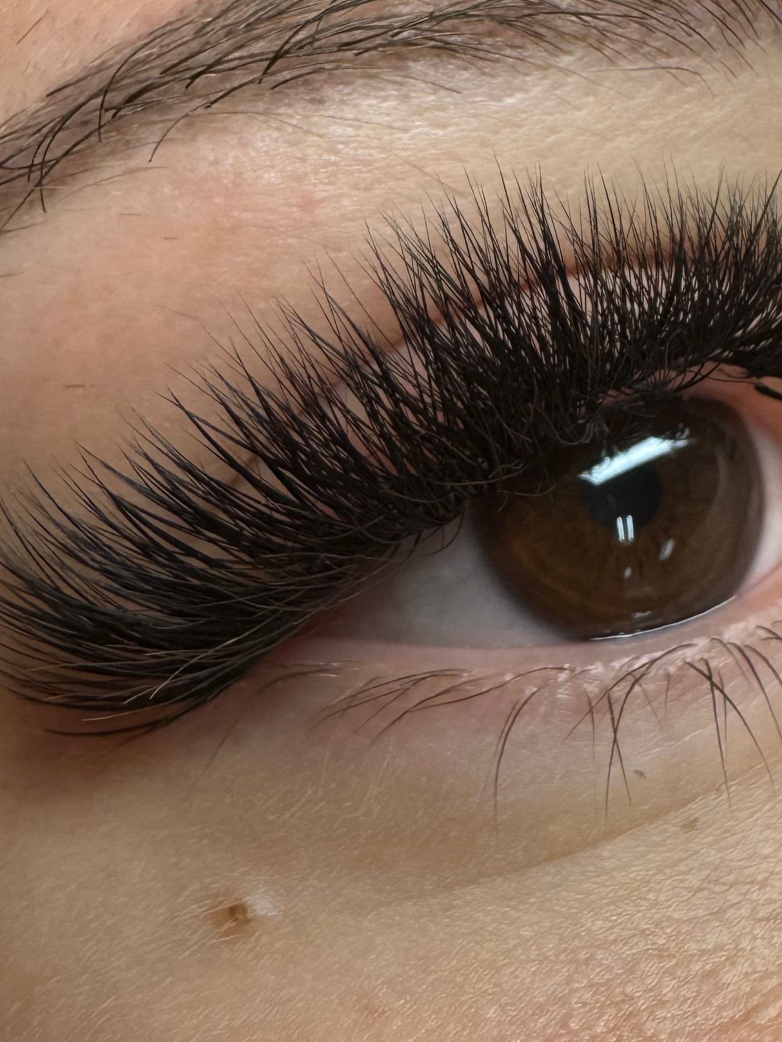 Volume Wimpern - Nahaufnahme